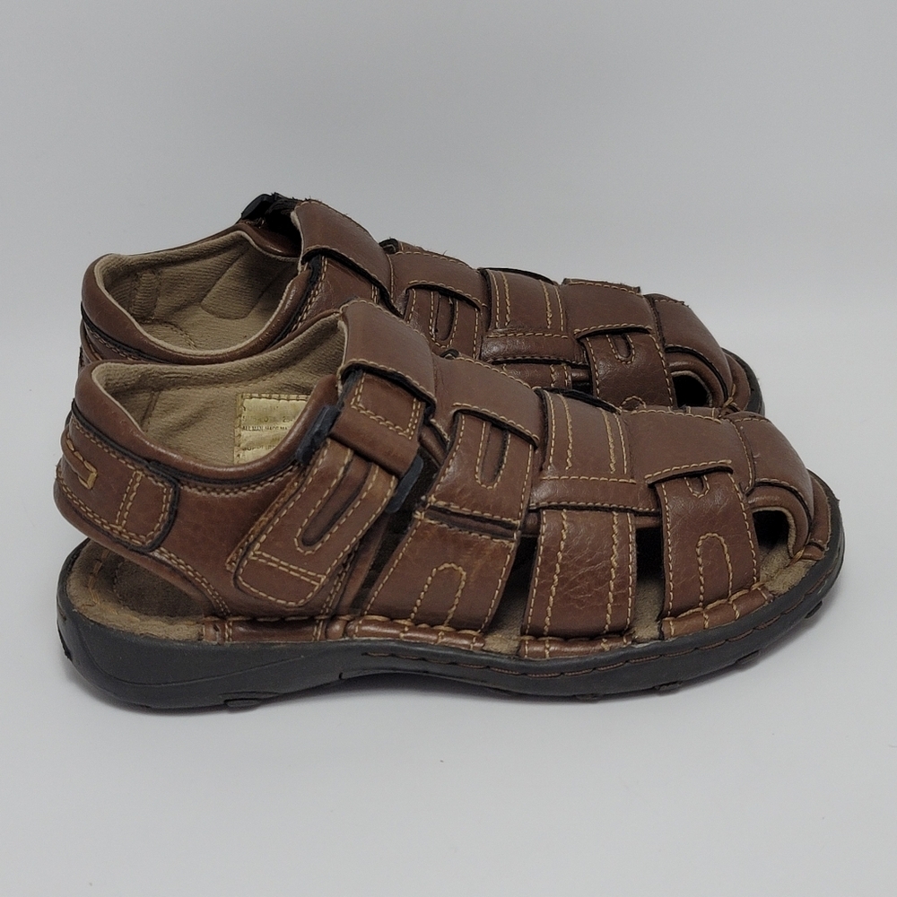 Kids Arizona Jean Brown Fisherman Sandals Youth Size 3